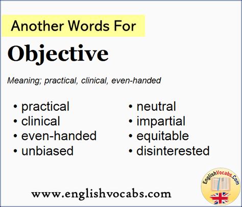 abjective meaning|another word for objective.